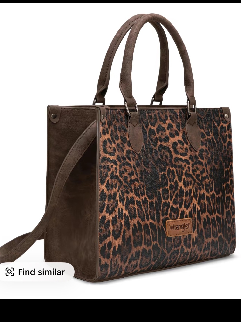 Wrangler Leopard Print Tote Bag